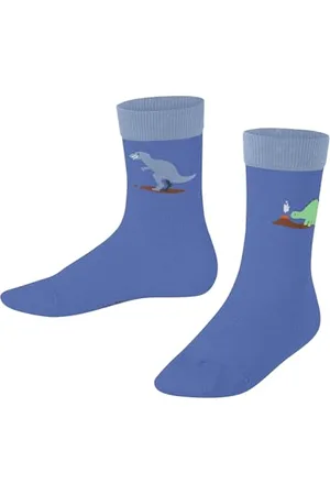 Falke Uniseks - dzieci Skarpety Dinosaurs K So bawełna z wzorem 1 Para, , 39-42