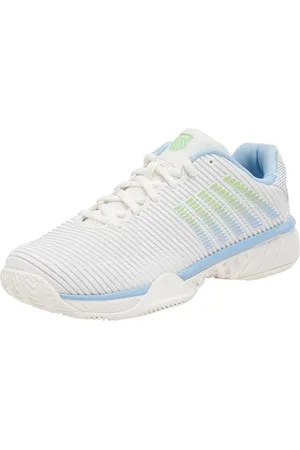 K-Swiss Hypercourt Express 2 damskie buty tenisowe, WHT/DTCHCNL/zielone, rozmiar 37,5 EU, , 37.5 EU