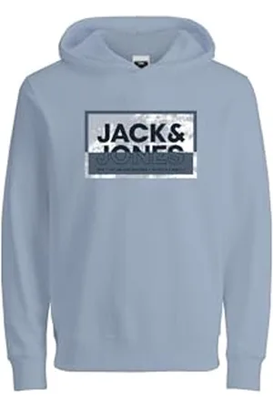 JACK & JONES Jcologan Print Sweat Hood Sn Mni, , 110