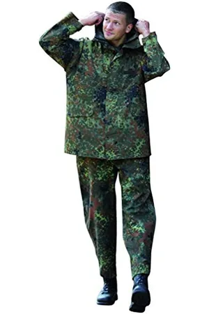 Mil-tec Miltec Oryginalne spodnie przeciwdeszczowe BW Camo czarne 003