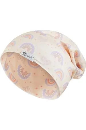 Sterntaler Dziewczęca czapka z nadrukiem z wysoką zawartością bawełny, tęczowa czapka beanie, , 53