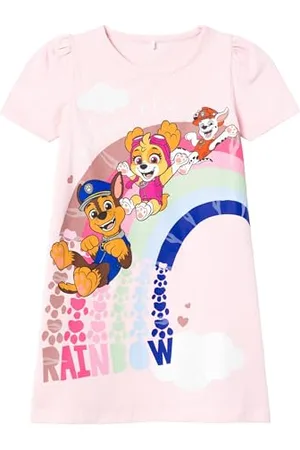NAME IT Dziewczęca koszula nocna Nmfassa Pawpatrol Ss Nightgown Cplg, , 92 cm
