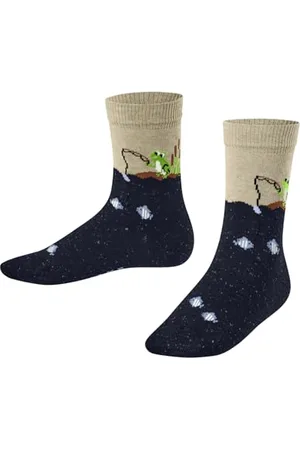 Falke Uniseks - dzieci Skarpety Fishing Frog K So bawełna z wzorem 1 Para, , 19-22