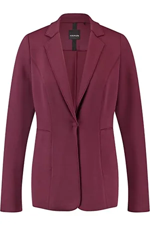 Taifun Damska 230008-11358 Marynarka Langarm, Black Cherry, 36, Czarny wiśniowy, 62