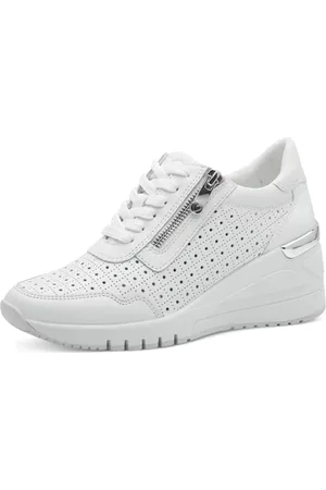 Marco Tozzi Damskie buty sportowe 2-23501-44, białe, 39 EU, , 39 eu
