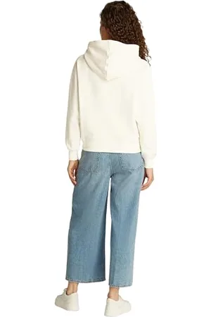 Tommy Hilfiger Damska bluza z kapturem REG HILFIGER WW0WW45528, beżowa, S, , S