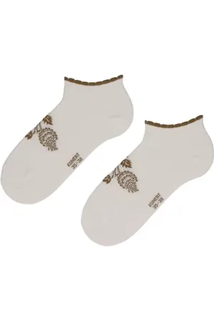 Kunert Damskie skarpety do sneakersów Romantic ORNAMENT Fashion White 35-38, , 35-38 EU