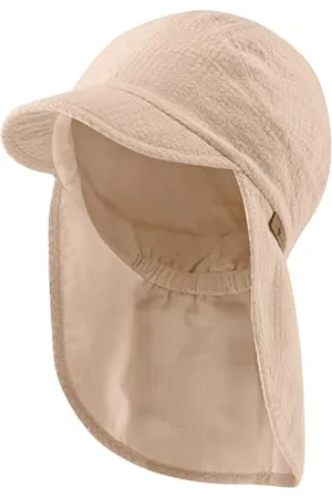 Sterntaler Czapka z daszkiem unisex z ochroną karku z bawełny kapelusz przeciwsłoneczny, , 53
