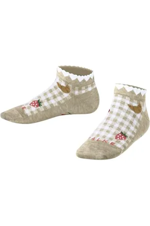 Falke Uniseks - dzieci Skarpety do trampek Summer Picnic K Sn bawełna krótkie z wzorem 1 Para, , 31-34