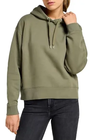 Lee Bluza z kapturem z logo dla kobiet, , L