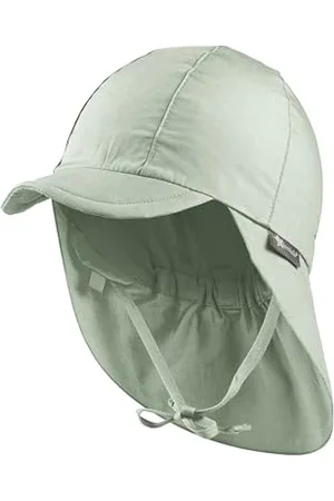 Sterntaler Unisex czapka z daszkiem z ochroną karku, z zakładanymi nausznikami i tasiemką do wiązania, kapelusz przeciwsłoneczny, , 47