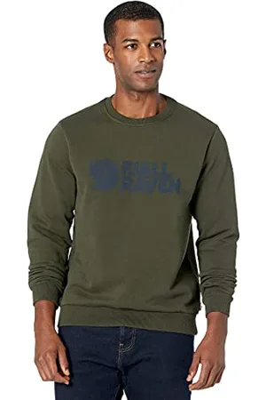 Fjällräven Fjallraven Męski sweter z logo M bluza z głębokim lasem, XXL