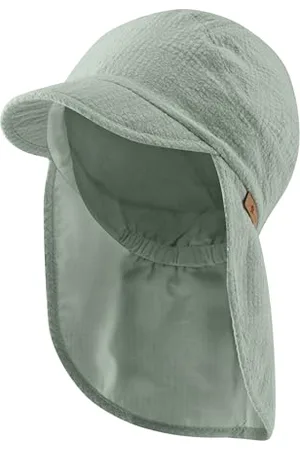 Sterntaler Czapka z daszkiem unisex z ochroną karku z bawełny kapelusz przeciwsłoneczny, , 49