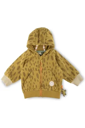 sigikid Bluza dla niemowląt, chłopców, z kapturem i aplikacją Gecco na plecach, , 80