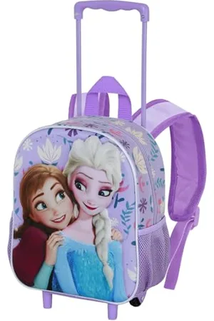 Disney Frozen 2 Beauty mały plecak 3D z kółkami, liliowy, 26 x 34 cm, pojemność 7 l, , Jeden rozmiar, Mały plecak 3D z kółkami