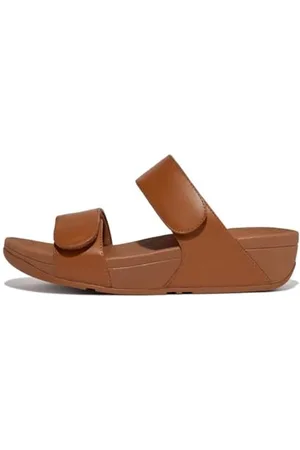 FitFlop Damskie sandały Lulu regulowane skórzane klapki, , 42 EU