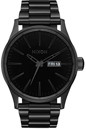Nixon Zegarek na rękę Sentry, All Black/Black, stal nierdzewna