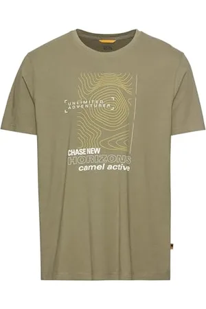 Camel Active Męski T-shirt z bawełny organicznej, , XXL
