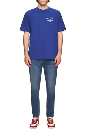 LTB Jeans Męski T-shirt wyprodukowany z bawełny w kolorze niebieskim Regular Fit - rozmiar XL, , XL
