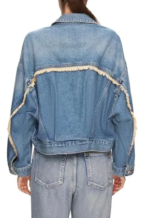 LTB Jeans Damska kurtka dżinsowa Cellina Modern wyprodukowana z mieszanki bawełny Slim Fit - rozmiar L, , L