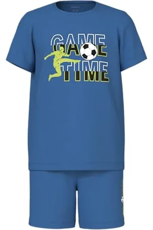 NAME IT Zestaw Nkmnightset Ss Game Time Noos dla chłopców, , 98-104