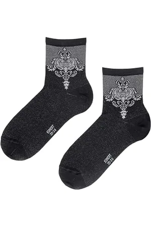 Kunert Skarpety damskie ELEGANT ORNAMENT Fashion Black 39-42, , 39-42 EU