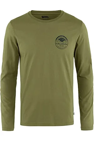 Fjällräven Męska koszulka z długim rękawem, Forever Nature Badge Ls M, zielona , XL, , XL