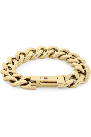 Tommy Hilfiger Biżuteria męska bransoletka z żółtego złota z kultową flagą - 2790638, Jeden rozmiar, Stal nierdzewna, Bez kamieni szlachetnych