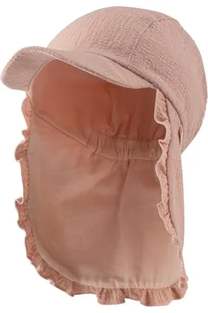 Sterntaler Czapka z daszkiem z ochroną karku z falbanką, , 49 cm