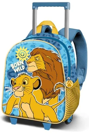 Disney Król Lew Wild-mały plecak 3D z kółkami, niebieski, 26 x 34 cm, pojemność 7 l, , Jeden rozmiar, Mały plecak 3D z kółkami