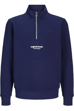 JACK & JONES Jorvesterbro Sweat Quarter Zip Noos Jnr, , 140