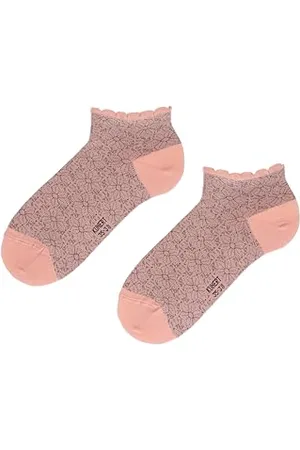 Kunert Damskie skarpety do sneakersów Summer Flower Fashion Coral 35-38, , 35-38 EU