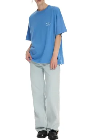 LTB Jeans Damska koszulka wyprodukowana z bawełny w kolorze niebieskim Regular - rozmiar XL, , XL