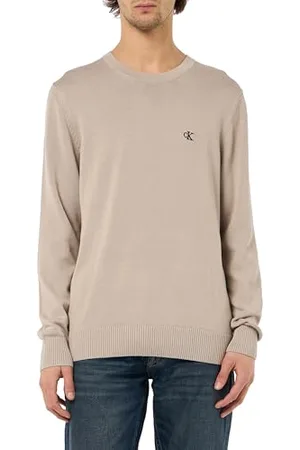 Calvin Klein Jeans Męski nowoczesny sweter z okrągłym dekoltem, , L