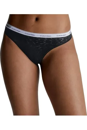 Calvin Klein Stringi High Leg Thong 000QD5051E, czarne (czarne), XXL damskie, , XXL