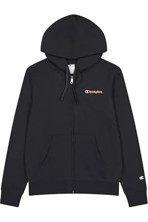 Champion Damska bluza z kapturem Legacy W - zamek błyskawiczny, czarna (KK001), XL, , XL