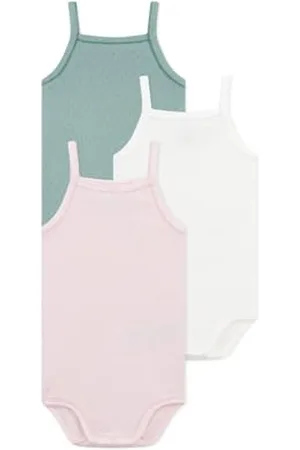 Petit Bateau Body z paskami (opakowanie 3) dziewczęce, , 3 miesięcy