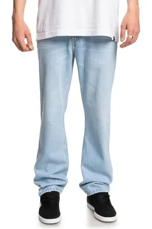 Dcshoes Worker Straight Denim Ril Jeans, Indygo Przezroczysty, 36W / 34L Mężczyźni, , 36W / 34L