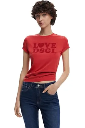 Desigual TS_Love DSGL, 3092 Red, L, , L