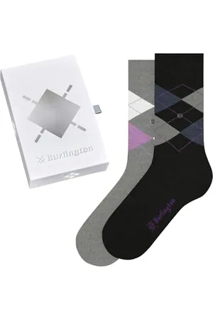Burlington Kobiety Skarpety Basic Gift Box W So Bawełna z wzorem 2 Pak, , 36-41