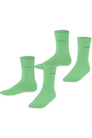 ESPRIT Uniseks - dzieci Skarpety Foot Logo Multipack K So Bawełna jednokolorowe 2 Pak, , 35-38