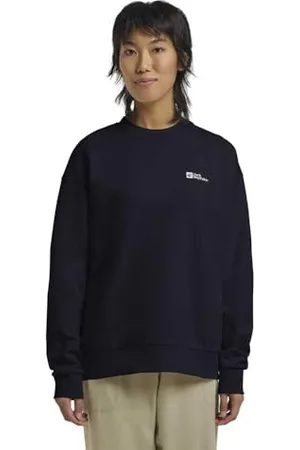 Jack Wolfskin Damski sweter Essential Crewneck W, ciemny granatowy, L, , L