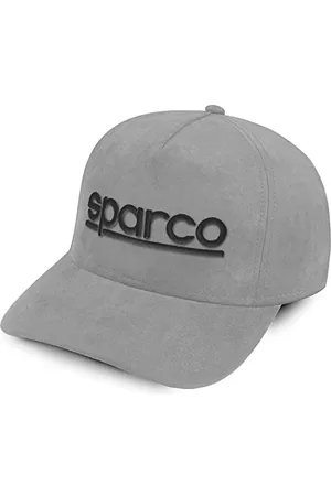 Sparco Unisex czapka zamszowa, szara czapka baseballowa, jeden rozmiar