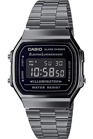 Casio Vintage ICONIC A168WEGG-1BEF Zegarek na Rękę, Średnica 37 mm, Srebrny