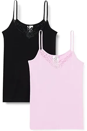 ONLY Damski top na ramiączkach, Black/Pack:2 Pack Black/Orchid Bouquet, 42/44