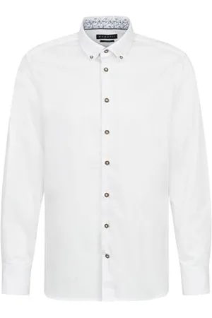 Bugatti Koszula męska Button-Down z długim rękawem Modern Fit, , XXL