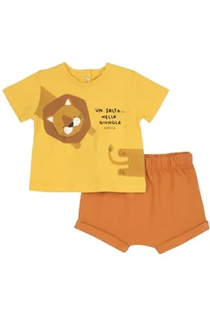 chicco Bawełniany garnitur: T-shirt i szorty, , 3 mesi