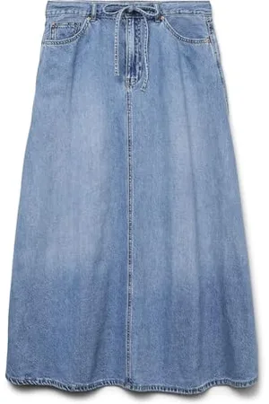 VERO MODA Vmhilla Mr Wide 7/8 DNM Skirt Li3133, , M
