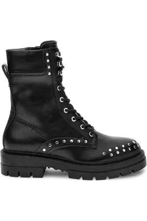 Guess OBETTE, Botki z koronkami damskie, Black, 39 EU, , 39 EU