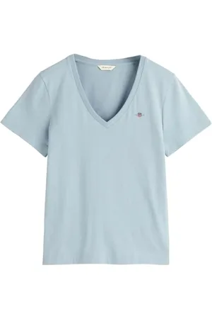GANT Damska koszulka Reg Shield Ss V-Neck, , L